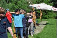TIRO CON L'ARCO, alla Scuola Media Marchetti