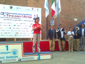 Silvana Pierini ai campionati Italiani tiro di Campagna